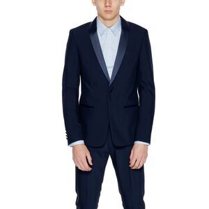 Antony Morato Blue Polyester Men's Blazer